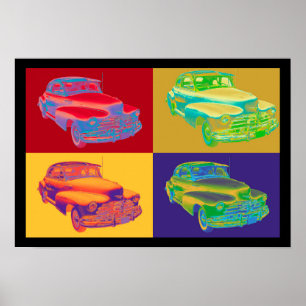 1948 Chevrolet Fleetmaster Antiek Car Pop Art Poster