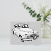1948 Chevrolet Fleetmaster Car Illustration Briefkaart (Staand voorkant)