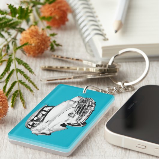 1948 Chevrolet Fleetmaster Car Illustration Sleutelhanger (Voorkant Rechts)