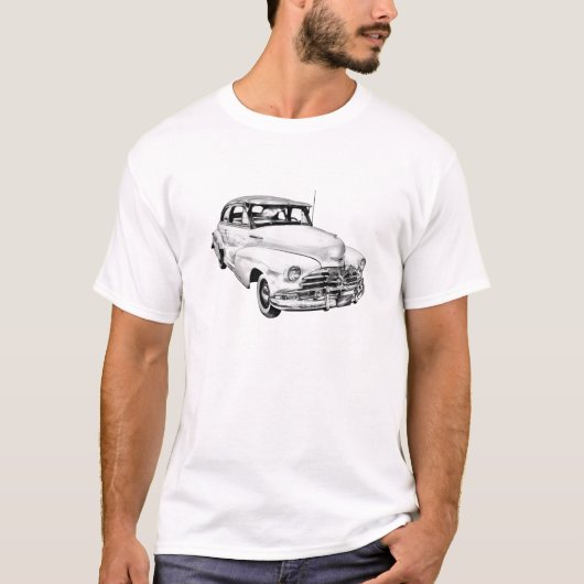 1948 Chevrolet Fleetmaster Car Illustration T-shirt (Voorkant)