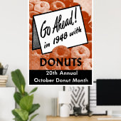 1948 Donut Poster (Thuiskantoor)