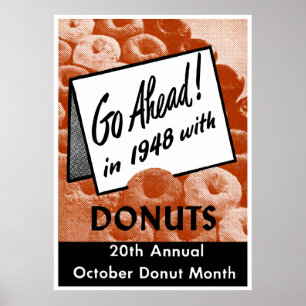 1948 Donut Poster