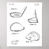 1948 Driver Golf Club Patent Art Drawing Print (Voorkant)