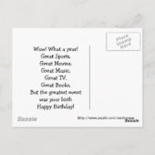 1948 Great Events Birthday Card Briefkaart (Achterkant)