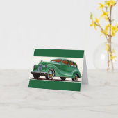 1948 groene Austin Devon Kaart (Gele Bloem)