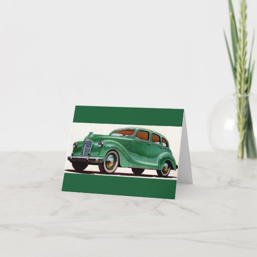 1948 groene Austin Devon Kaart (Voorkant)