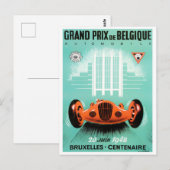 1948 Grote Prijs  race Brussel Briefkaart (Voorkant / Achterkant)