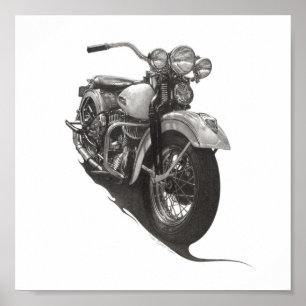 1948 Harley WL Poster
