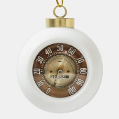1948 Klassieke auto snelheidsmeter Keramische Bal Ornament (Voorkant)