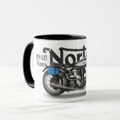1948 Manx Norton mok, verbluffend detail! Mok (Voorkant links)