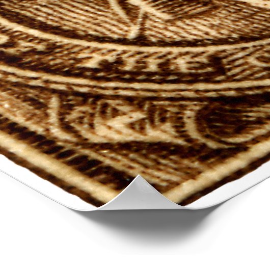 1948 Oklahoma Indische honderdstempelstempel Poster (Hoek)