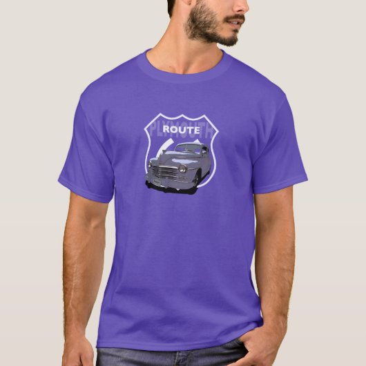 1948 Plymouth. 1948 Chrysler. Route 66 T-shirt (Voorkant)