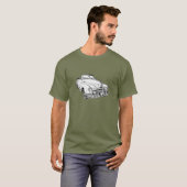 1948 Pontiac Silver Streak Car Illustration T-shirt (Voorkant volledig)