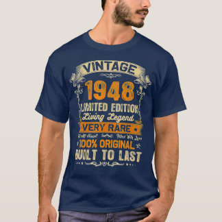  1948 Retro Classic 74th Birthday 74 Years T-shirt