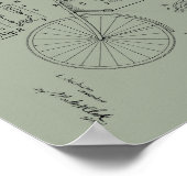 1948  Schwinn Bicycle Patent Art-afdrukken Poster (Hoek)