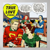 1948 Young Romance 4 Hoesje van Jack Kirby Poster (Voorkant)