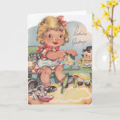 1948 Zeerdagse groeten Kaart (Gele Bloem)