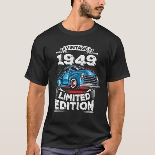  1949 72e 72 jaar oud verjaardagscadeau voor m t-shirt (Voorkant)
