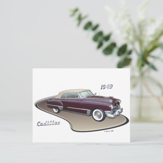 1949 CADILLAC BRIEFKAART (Staand voorkant)