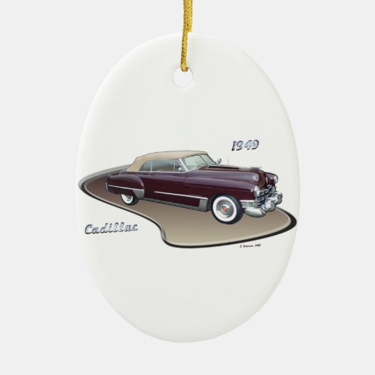 1949 CADILLAC KERAMISCH ORNAMENT (Voorkant)