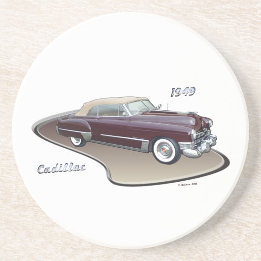 1949 CADILLAC ZANDSTEEN ONDERZETTER (Voorkant)