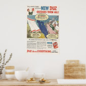 1949 Duz wasmiddel ad hoc Poster (Keuken)