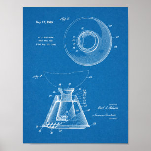 1949 Golf Ball T-shirt Patent Art Drawing Print