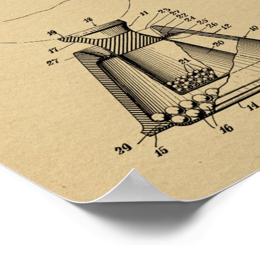 1949 Golf Ball T-shirt Patent Art Drawing Print (Hoek)