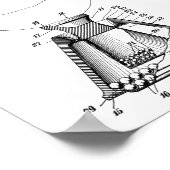 1949 Golf Ball T-shirt Patent Art Drawing Print (Hoek)