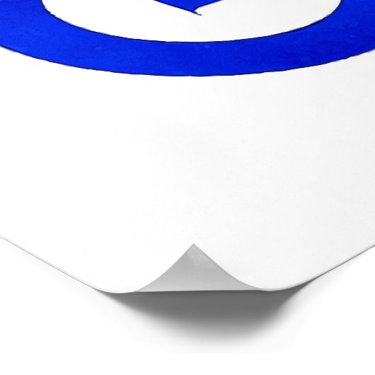 1949 Grieks eiland Mykonos Poster (Hoek)