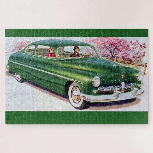 1949 groene kwiksedan legpuzzel (Horizontaal)