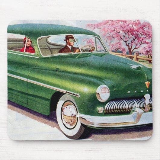 1949 groene kwiksedan muismat (Voorkant)