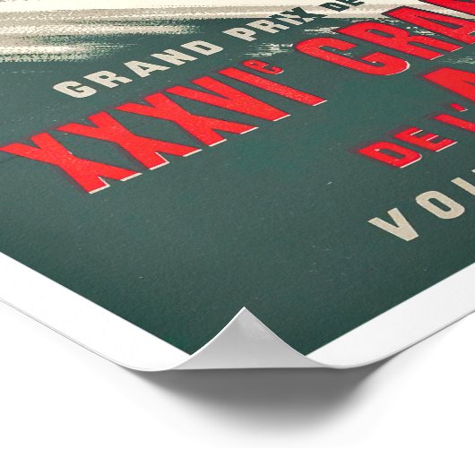 1949 Grote Prijs  races van Le Comminges Poster (Hoek)