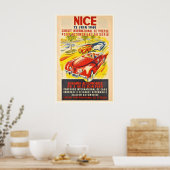 1949 Grote Prijs van Nice Franse Automobiel Circui Poster (Keuken)