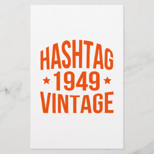 1949 Hashtag  Briefpapier