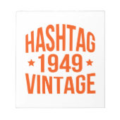 1949 Hashtag  Notitieblok (Voorkant)
