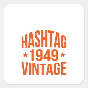 1949 Hashtag Sticker