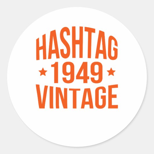 1949 Hashtag  Sticker (Voorkant)