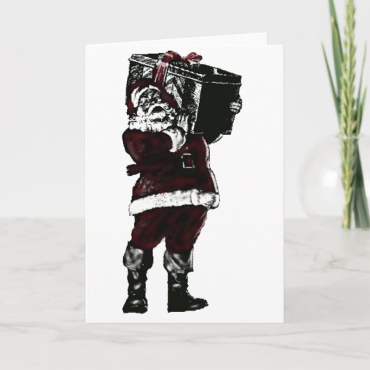 1949 Kerstman Feestdagen Kaart (Voorkant)