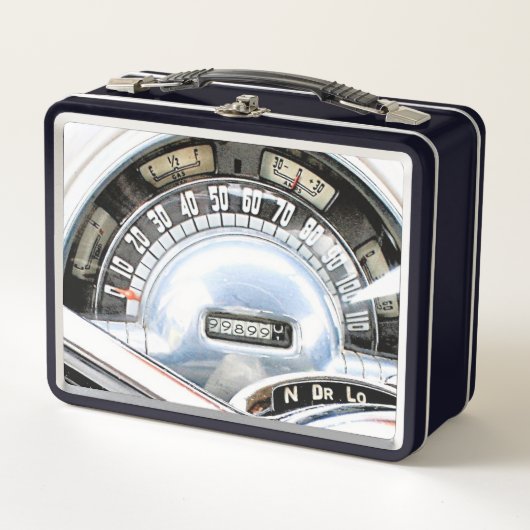 1949 Klassieke Auto Snelheidsmeter Met Meters (Voorkant)