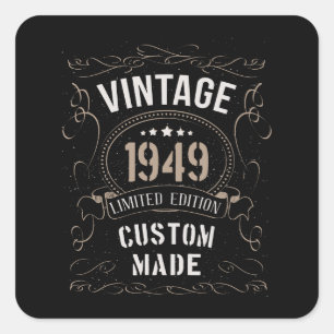 1949 Limited Edition Custom made Vierkante Sticker