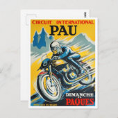 1949  races op het gebied van de motorfiets Pau Briefkaart (Voorkant / Achterkant)