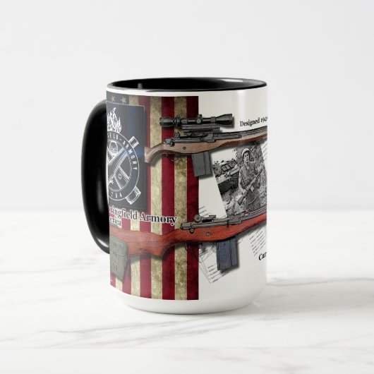 1949 Springfield M14 Coffee-Mok Mok (Voorkant links)