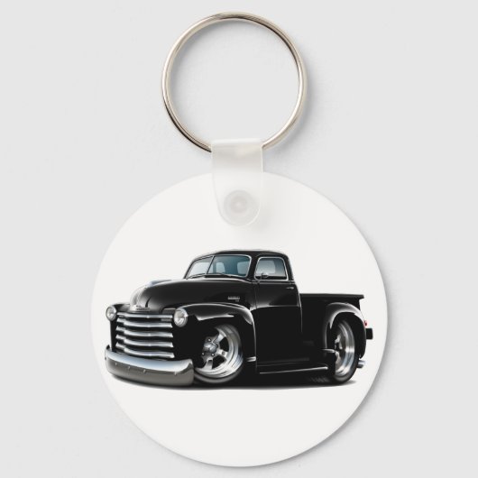 1950-52 Chevy Black Truck Sleutelhanger (Voorkant)