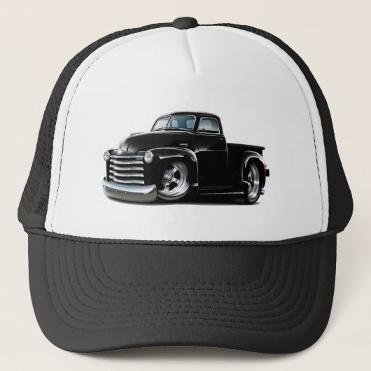 1950-52 Chevy Black Truck Trucker Pet (Voorkant)