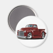 1950-52 Chevy Maroon Truck Magneet (Voorkant / Achterkant)