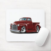 1950-52 Chevy Maroon Truck Muismat (Met muis)