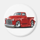 1950-52 Chevy Red Truck Magneet (Voorkant)