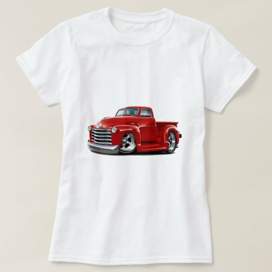 1950-52 Chevy Red Truck T-shirt (Design voorkant)