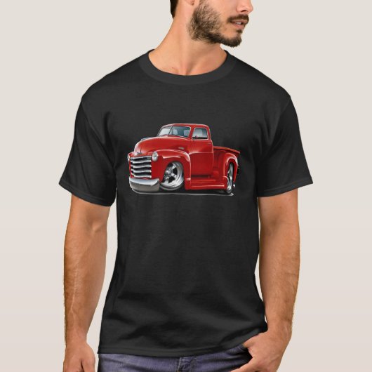 1950-52 Chevy Red Truck T-shirt (Voorkant)